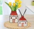 Egan Italy Le Casette Çubuklu Koku Difüzörü Kırmızı 11x13 cm 