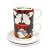 Egan Italy Mickey Mouse 2’li Fincan, Şekerlik , Amerikan Servis Seti Kırmızı