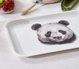 Karaca Apricot Biome Panda Desenli Dikdörtgen Tepsi