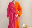 Karaca Home Young Audra Fuşya Turuncu %100 Pamuk Bornoz L/XL