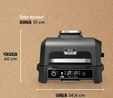 Ninja Woodfire Pro XL Elektrikli Barbekü ve Smoker Siyah