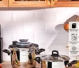 Emsan Montana İndüksiyon Tabanlı Düdüklü Tencere Seti Siyah Gri 4+6 Litre