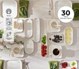 Emsan Yeni Mısra Porselen 30 Parça 6 Kişilik  Kahvaltı/Servis Takımı Beyaz