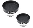 Emsan Circle 2'li Kelepçeli Kek Kalıbı Seti 24-28 cm