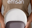 Emsan Parla 32 Parça 6 Kişilik Kahvaltı Takımı Gri Beyaz