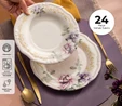 Emsan Flory Stoneware 24 Parça 6 Kişilik Yemek Takımı