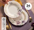 Emsan Flory Stoneware 24 Parça 6 Kişilik Yemek Takımı
