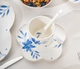 Emsan İntense Blue Porselen 32 Parça 6 Kişilik Kahvaltı/Servis Takımı