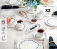 Emsan Casilda Porselen 32 Parça 6 Kişilik Kahvaltı/Servis Takımı