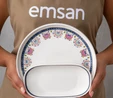 Emsan Ethnic Pink Porselen 32 Parça 6 Kişilik Kahvaltı/Servis Takımı
