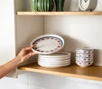 Emsan Ethnic Pink Porselen 32 Parça 6 Kişilik Kahvaltı/Servis Takımı