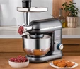 Emsan Bella Gusto Comfort Kıyma Çekme Aparatlı Hamur Yoğurma Makinesi Gri 1300W 5,5L