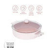Emsan Swiss Crystal Karnıyarık Tenceresi Pembe 22 cm