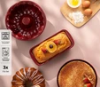 Emsan Wellbake 3'lü Kek Kalıbı Seti Bordo