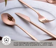 Emsan Alisa 30 Parça Parlak Bronz Kutulu Çatal Kaşık Bıçak Takımı