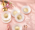 Emsan Golden 6 Kişilik Cam Pasta Seti 21 cm