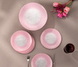 Emsan Pastel 7 Parça Cam Pasta / Tatlı Seti Pembe