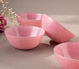 Emsan Pastel 4 Parça Cam Kase 10 cm Pembe