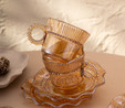 Emsan Hatrı Var Amber 80 ml 6'lı Kahve Fincanı Takımı