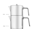 Jumbo Metalix Full Metal Çaydanlık