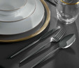 Jumbo Gold Star Fine Bone 60 Parça 12 Kişilik Yemek Takımı