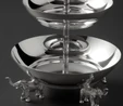 Jumbo Ganesha İki Katlı Sunumluk Silver