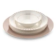 Jumbo Navy 24 Parça 6 Kişilik Yemek Takımı Beige
