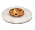 Jumbo Romano Mermer Servislik 14 x 14 x 1,76 cm Beyaz