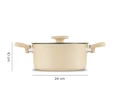Jumbo Swiss Crystal Dark Cream 7 Parça Tencere Seti