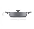 Jumbo Swiss Crystal 7 Parça Tencere Seti Grey