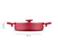 Jumbo Swiss Crystal 7 Parça Tencere Seti Red
