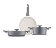 Jumbo Swiss Crystal 5 Parça Tencere Seti Grey