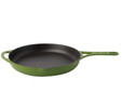 Pot Art Yeşil Düz Döküm Tava 28 cm