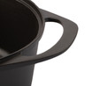 Pot Art Siyah Derin Döküm Tencere 24 cm--