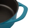 Pot Art Mavi Sığ Döküm Tencere 26 cm