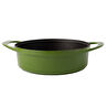 Pot Art Sığ Döküm Tencere Yeşil 26 cm