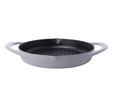 Pot Art Gri Yuvarlak Döküm Grill Tava 30 cm