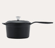 Pot Art 18 Cm Yuvarlak Sos Tencere Mat Siyah