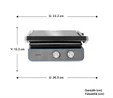 Homend Grilliant 1344H Inox Gövdeli, Döküm Plakalı Tost ve Izgara Makinesi