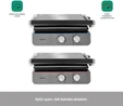 Homend Grilliant 1344H Inox Gövdeli, Döküm Plakalı Tost ve Izgara Makinesi