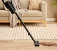 Homend Dustrider 1265H 2 in 1 Kablolu Toz Torbasız Dikey Süpürge Siyah Gri 