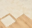 Kaşmir Halı Puzzle Mat Beyaz 30x30 cm