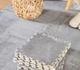 Kaşmir Halı Puzzle Mat Gri 30x30 cm