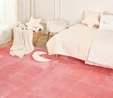 Kaşmir Halı Puzzle Mat Pembe 30x30 cm