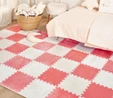 Kaşmir Halı Puzzle Mat Pembe 30x30 cm