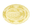 Guzzini Josephine Servis Tabağı Large 51x38 cm Sarı
