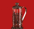 Karaca Coffee Bean French Press Black Flower 350 Ml