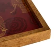 Karaca Home Zilonis Bordo Filli Kare Tepsi 40x40 cm