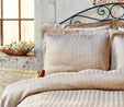 Karaca Home Mag Charm Bold Bej Saten Çift Kişilik Nevresim