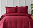 Karaca Home Charm Bold Bordo Çift Kişilik Yatak Örtüsü Seti